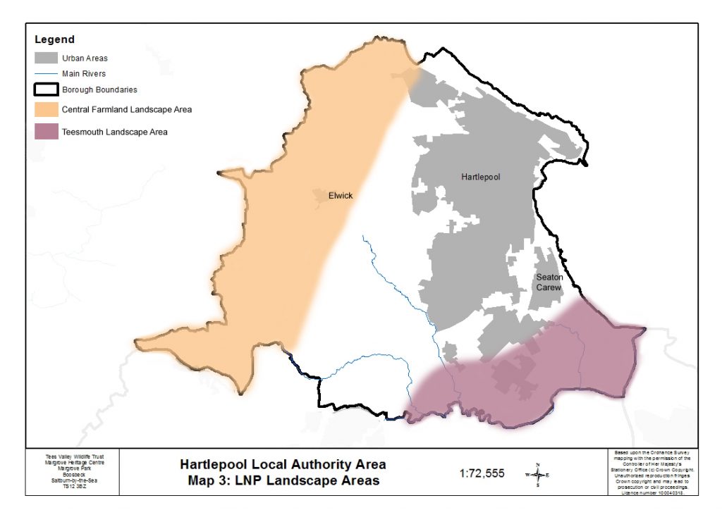Hartlepool- Map 3 Landscape Areas